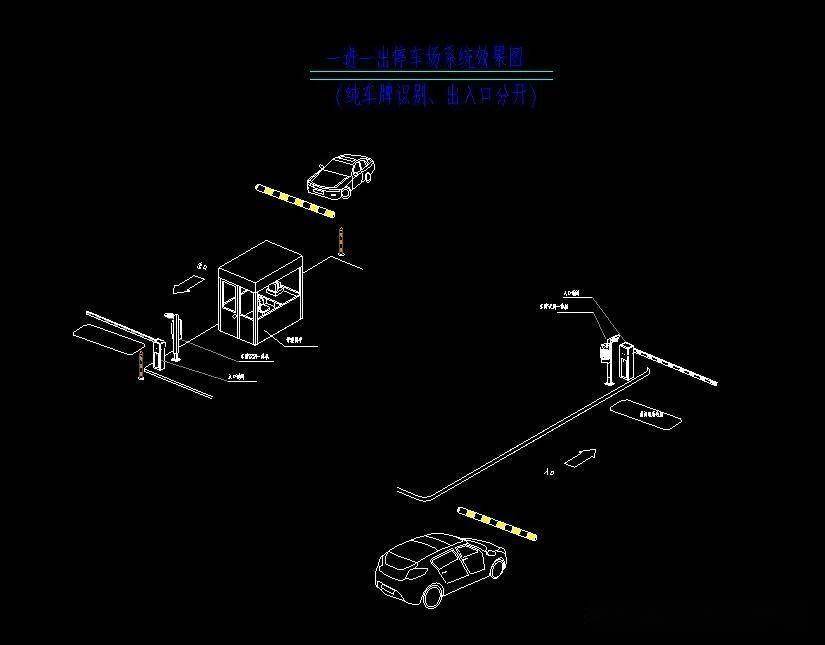 整理汇总各种各样的停车场管理系统cad图纸素材_施工_文档_资料