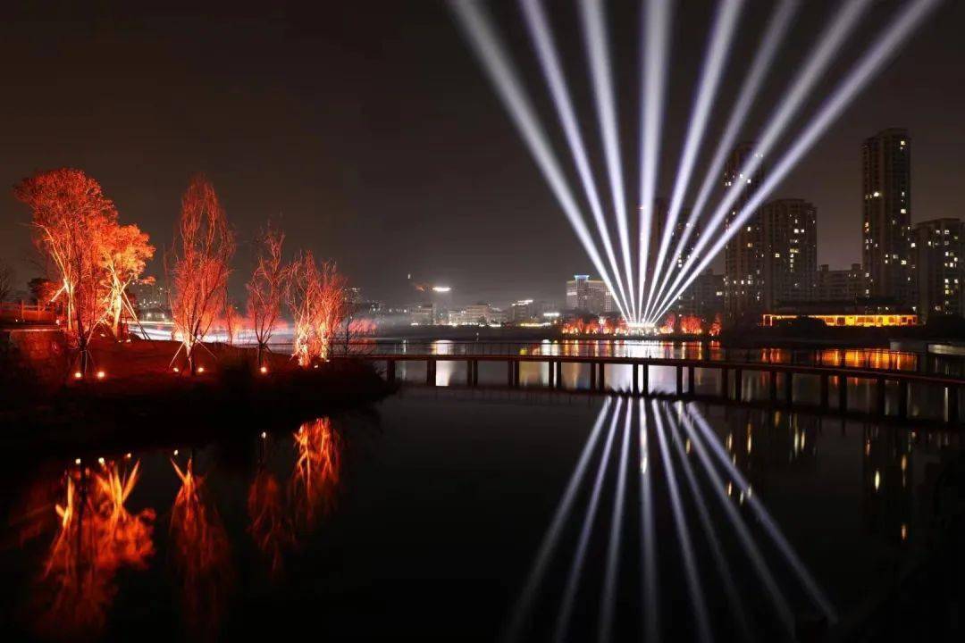 就在今夜天台!_木桥_夜景_庆典