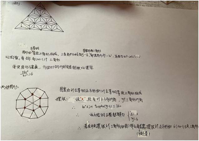 和计算发现除三角形,正四边形,正六边形外其他的图形都不可以单独密铺
