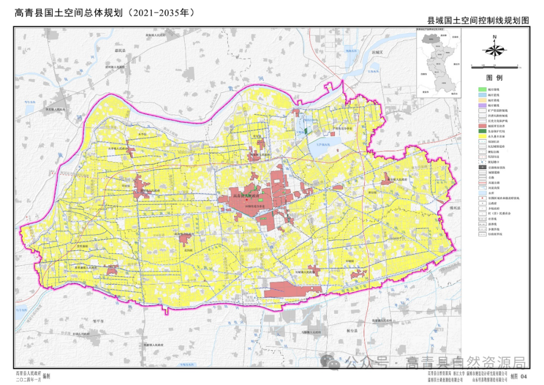 高青县规划图图片