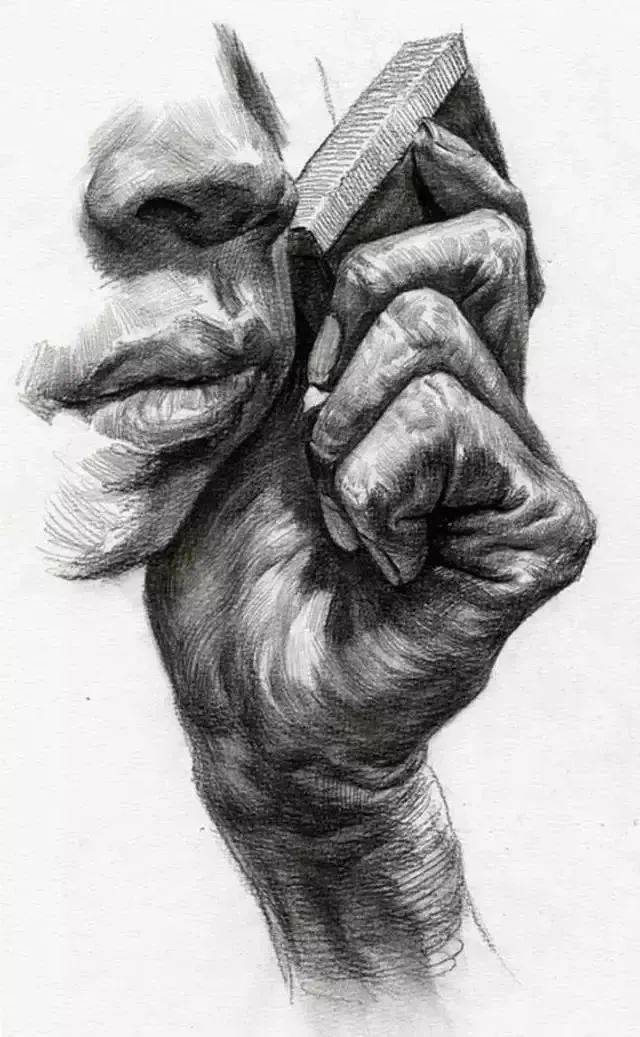 画人难画手,只要画好不同角度的手考试就能加10分_素描_手部_基础