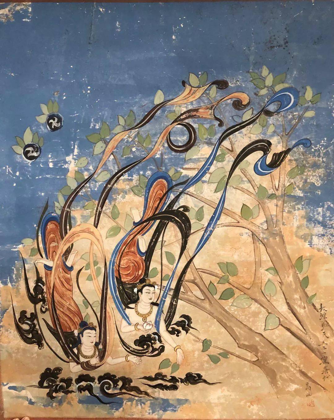 61幅高山笔下的敦煌石窟壁画_尺寸_年份_菩萨