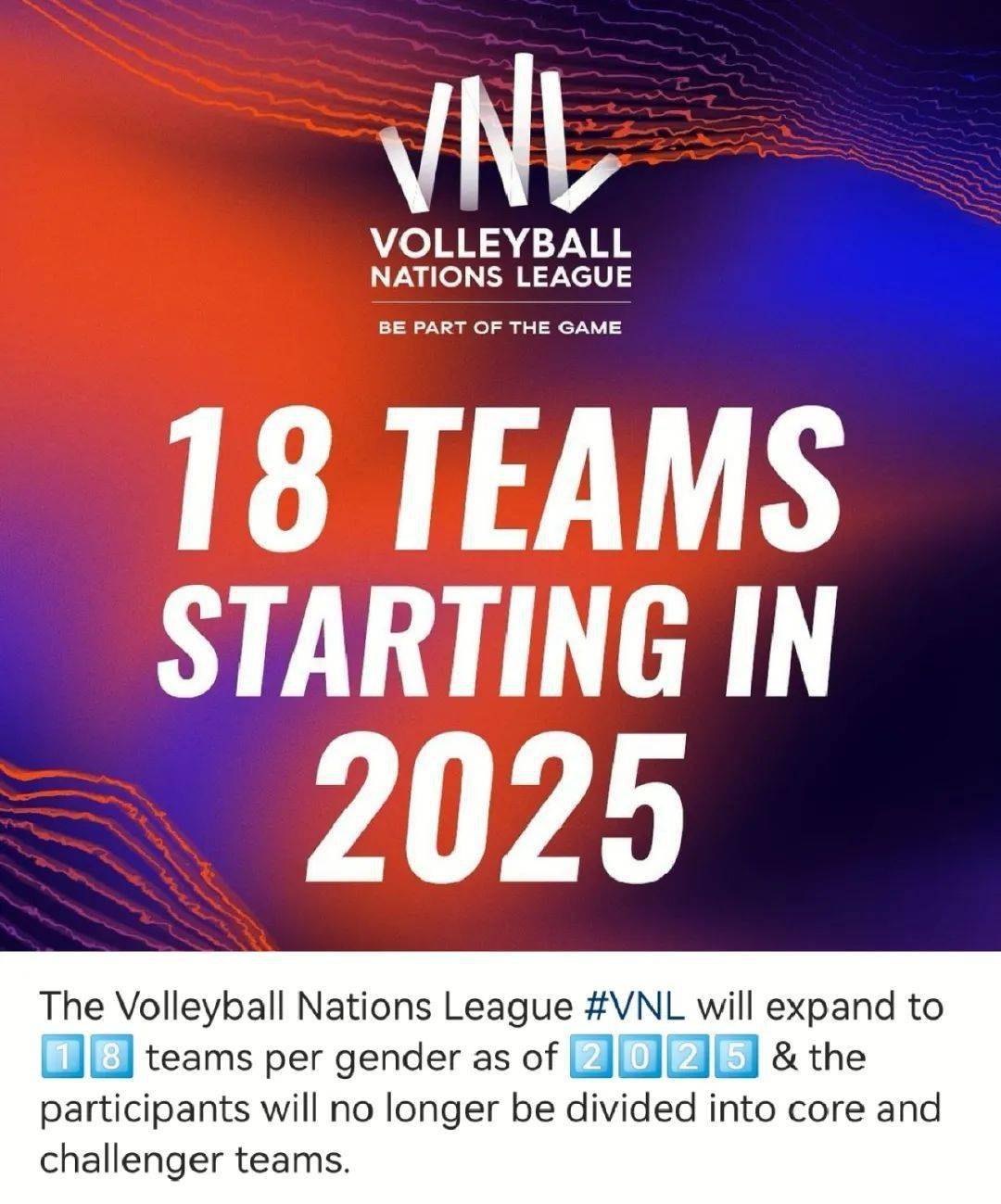 fivb国际排联官宣:世联赛球队由16支到