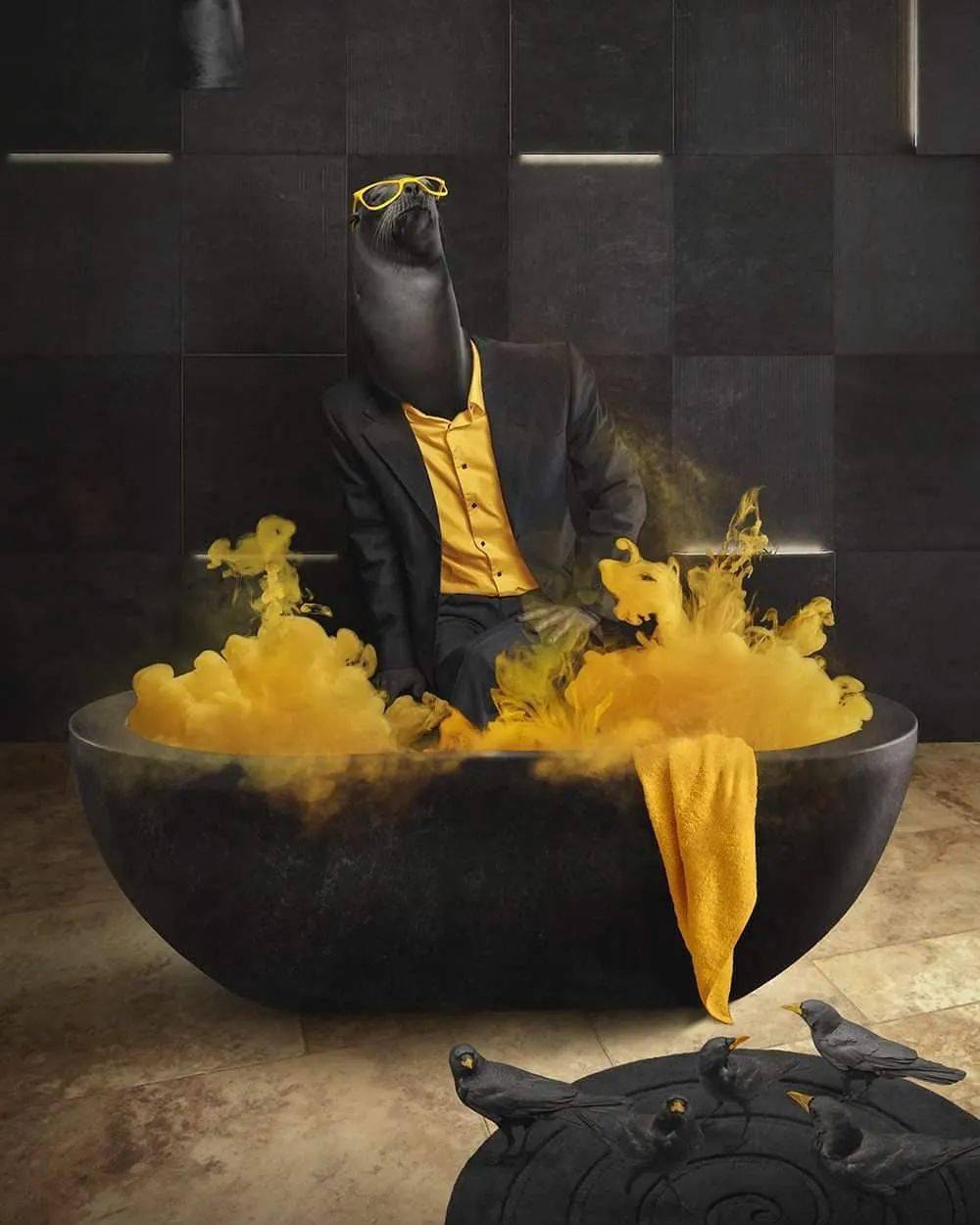 有这样的p图技术,简直666啊!_作品_创意_elena