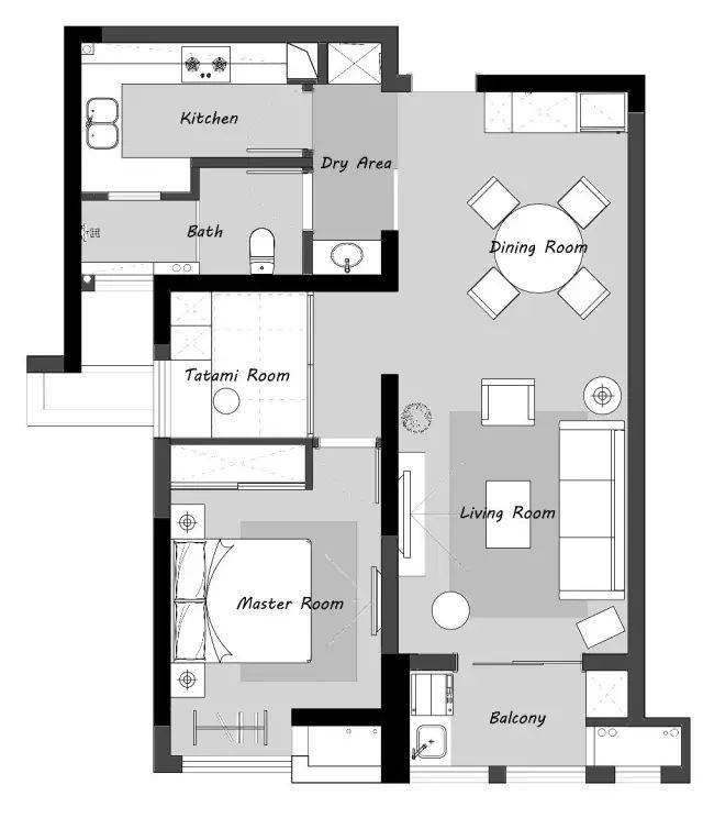 68平简约日式小户型,回归简单生活,舒适自在无拘束_空间_设计_风格