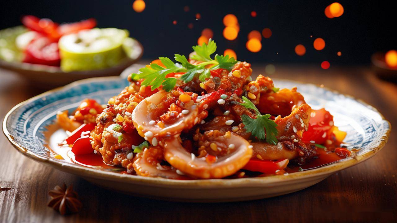 爆炒鱿鱼做法大揭秘,在家也能吃出餐厅的味道_美食_调料_红椒