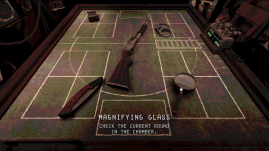 锯子则是可以将霰弹枪的枪管锯短,增加威力,一次打两格 " 血量 "