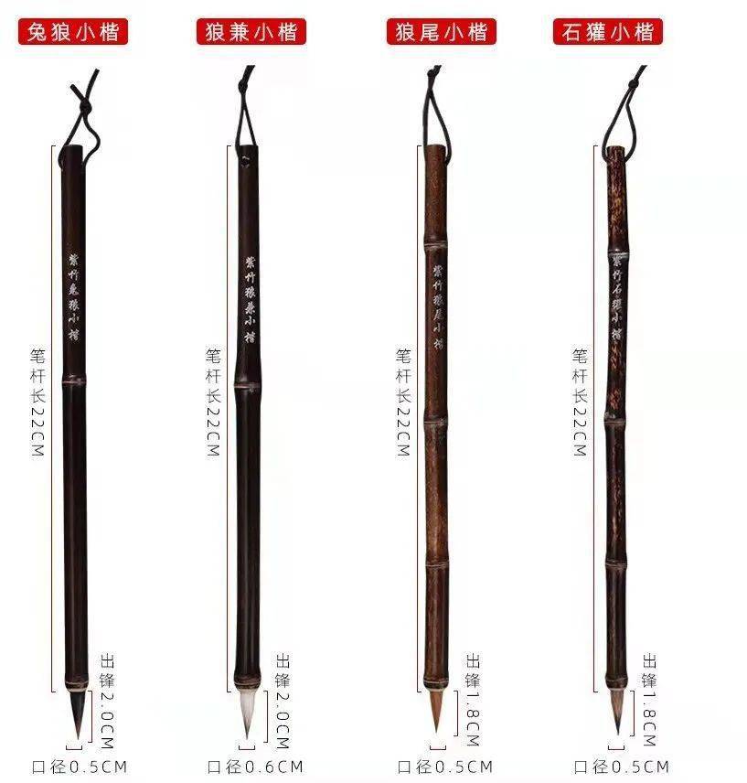 学小楷,习小楷,该准备什么样的毛笔?_笔头_弹性_书体