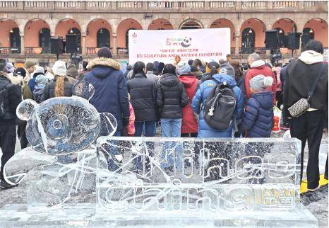 中国"冰雕彩灯艺术展在奥斯陆拉开序幕_文化_视频_活动