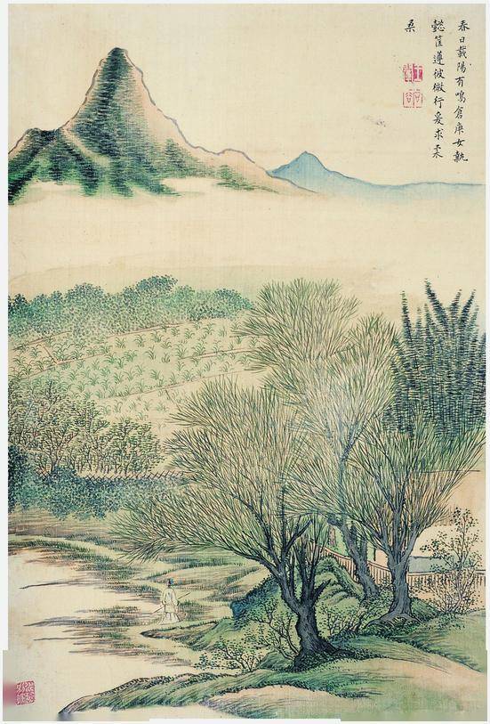 王翚这套青绿山水册,真美!_王时敏_九月_王鉴 王翚这套青绿山水册,真美!_王时敏_九月_王鉴