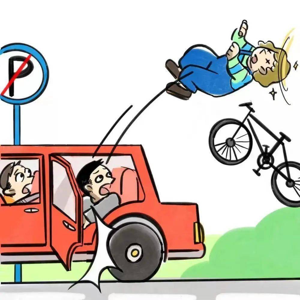 男子被"开门杀"后又遭二次撞击!开门下车,这个动作很重要!