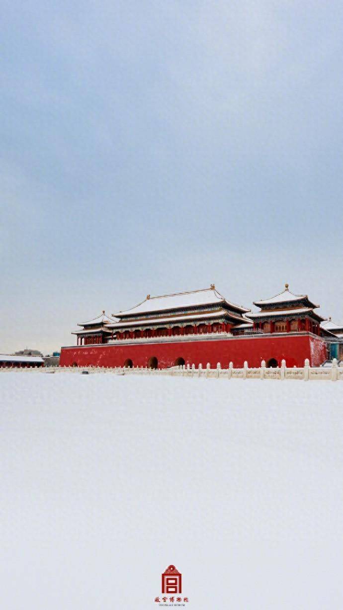 故宫博物院发18张雪景大图,六百年岁月痕迹,被大雪温柔包裹,未来5天