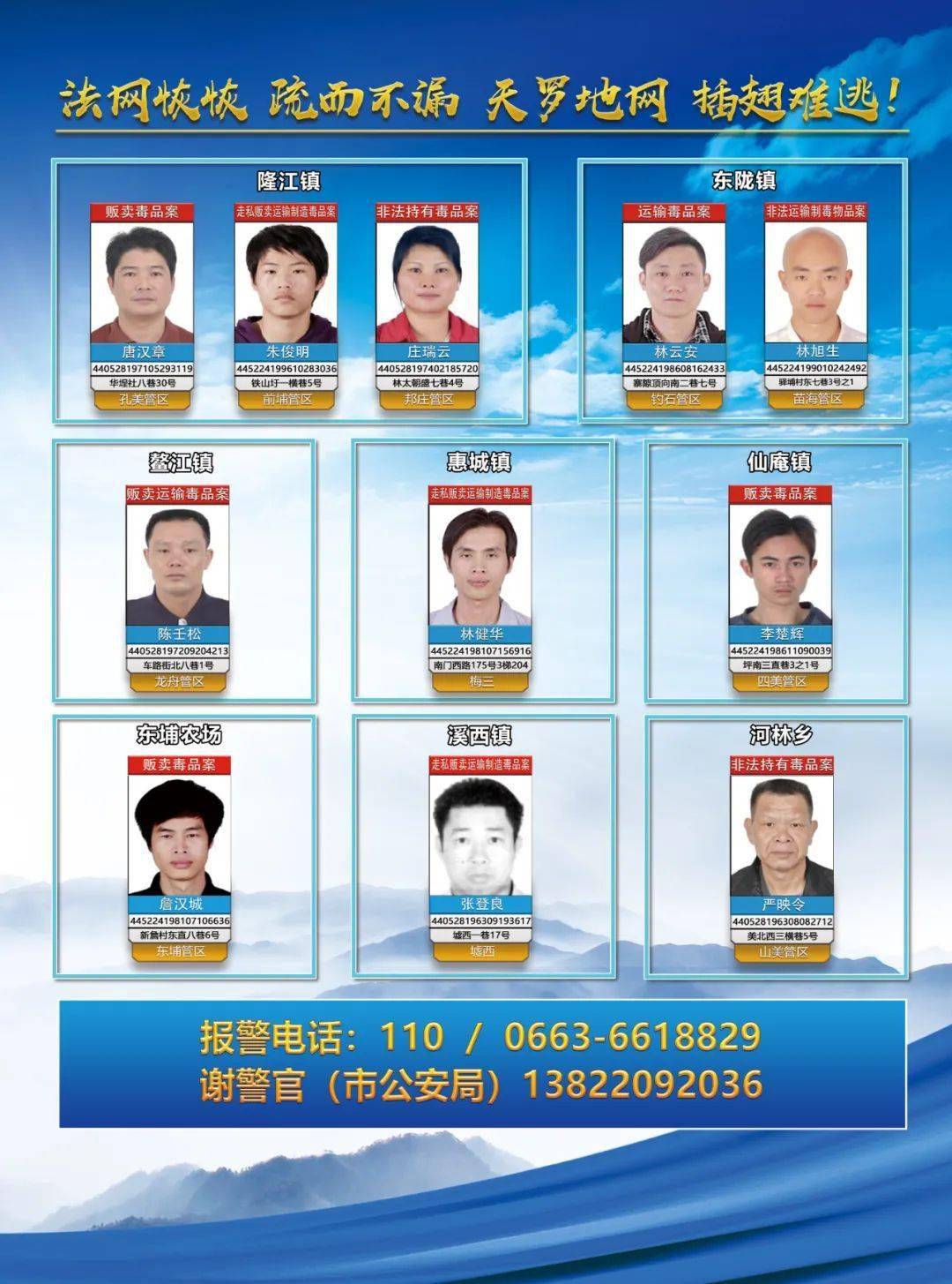 最高奖励50万,警方全网通缉这23人……_禁毒_举报_揭阳市