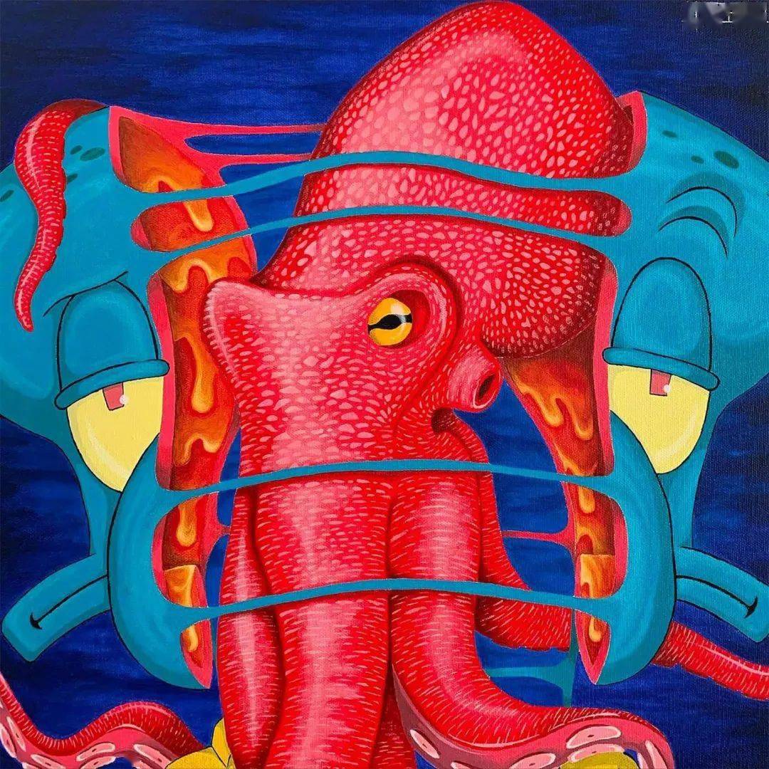 慎入:毛骨悚然的解刨式插画_动态_头像_画法