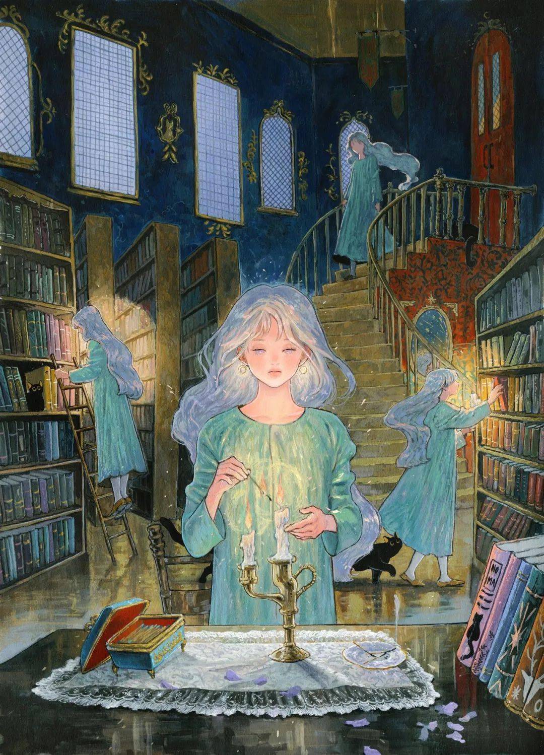 他山之石·艺‖温润如玉 插画师noma绘画作品_红包_少年_微信