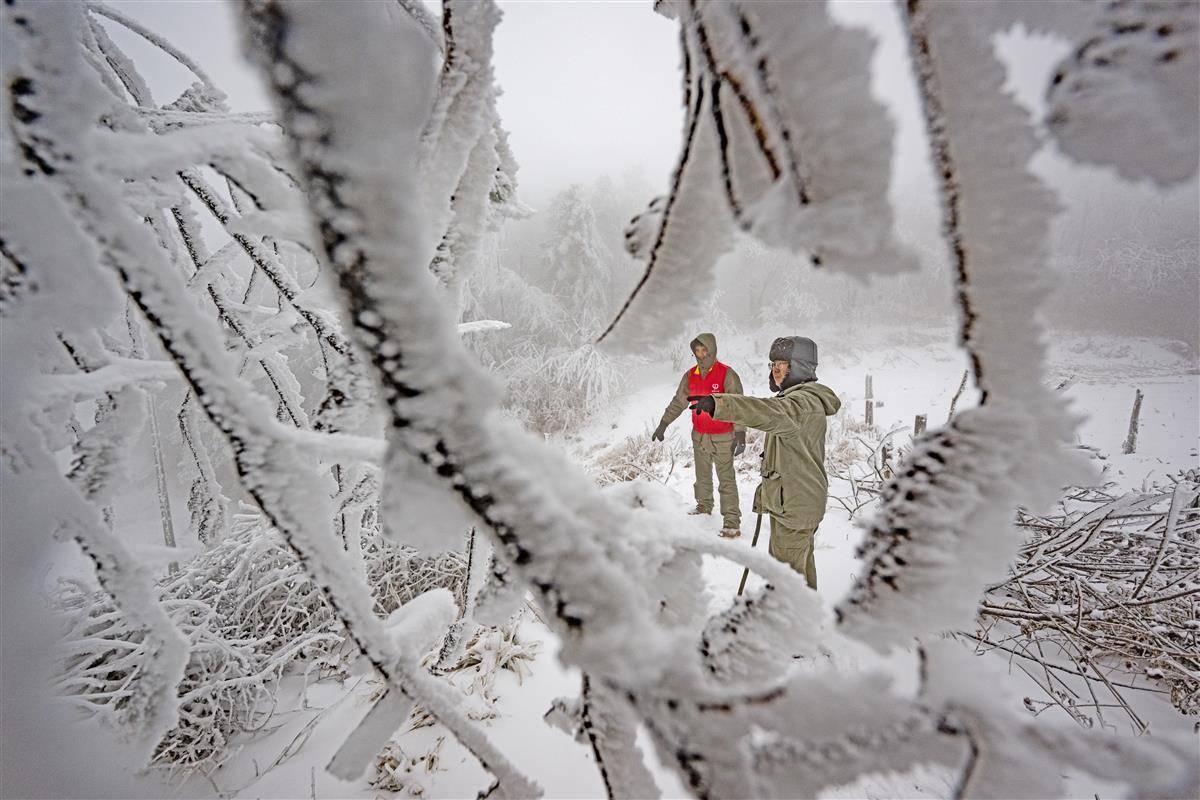 在海拔1200米严寒区域蹲守护电的国网人_天气_线路_电网