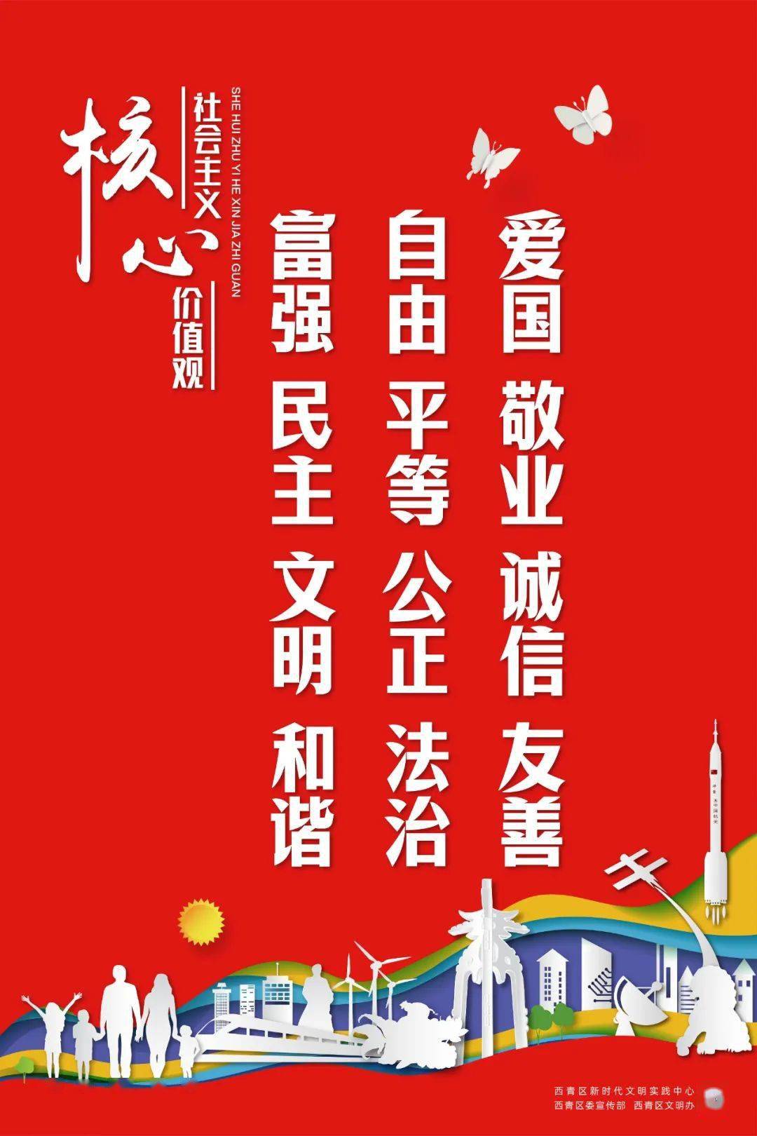 西青区原创公益广告展播丨社会主义核心价值观系列