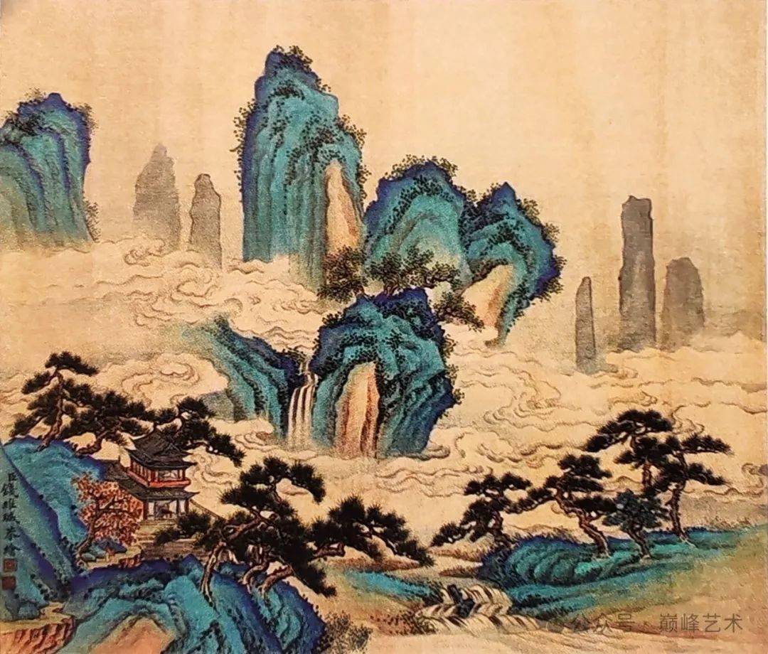 元宵节 | 赏钱维城山水画_朱文_展览_册页