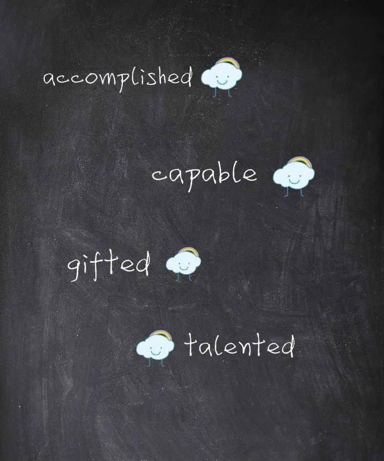 关于技能"好",accomplished,capable,gifted,talented在英语作文中