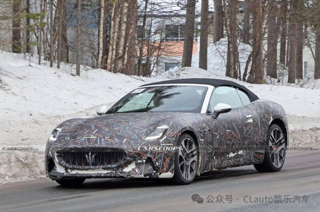 玛莎拉蒂全新grancabrio双门敞篷燃油版即将发布,还有三电机folgore版