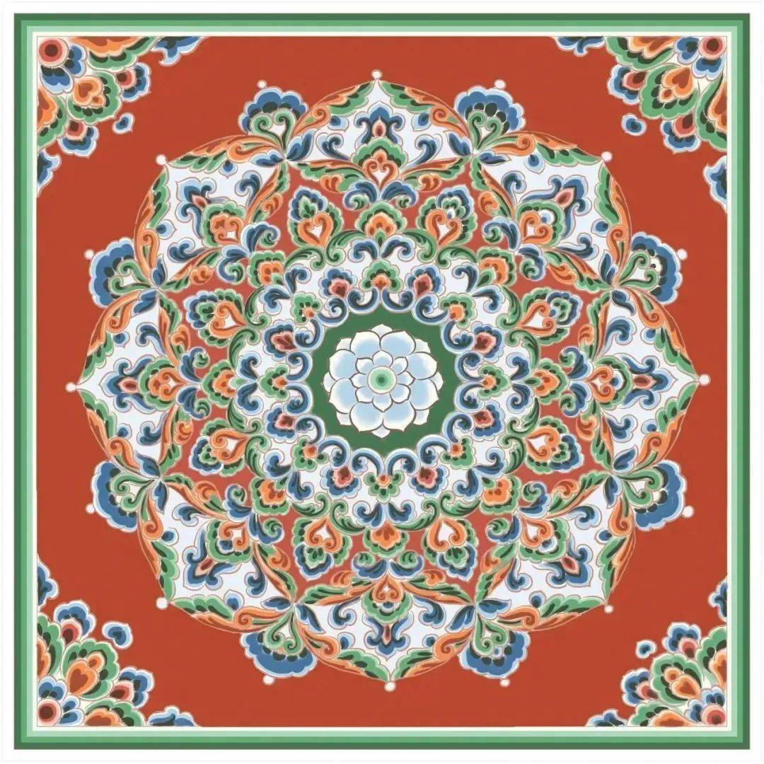 太惊艳!中国古建筑中濒临失传的彩画纹样,终于被复原出来了_梁思成_研