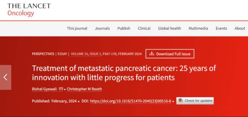 gyawali教授与christopher m booth教授在医学权威期刊《柳叶刀·肿瘤