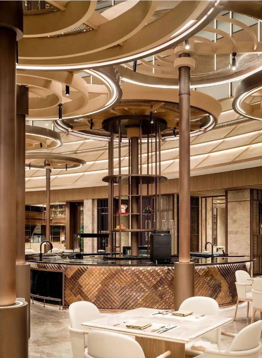 hba设计 新作|古镇中的希尔顿,绽放东方美学_空间_结构_丰盈