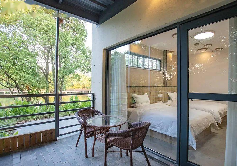 周末清明不加价德清大湖原舍民宿339享景观房一间一晚住宿次日2大2小