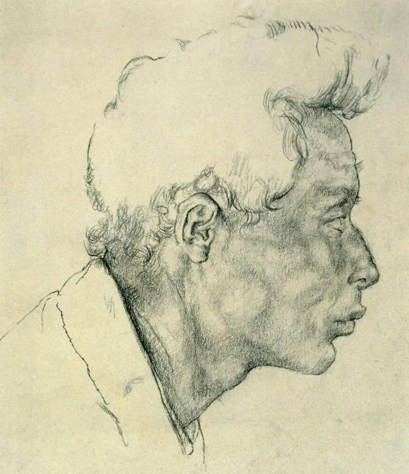 央美油画系教授,朝戈素描作品