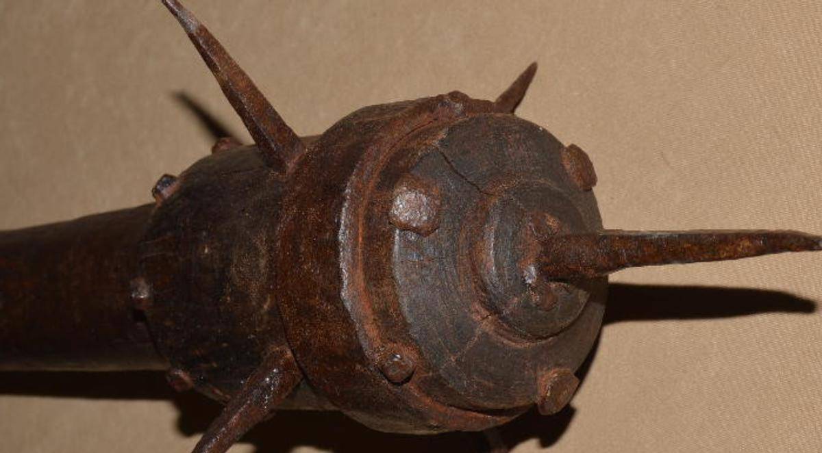 杀伤力巨大的破甲武器——蒺藜锤,外表虽然不起眼,但实用性爆表_战锤