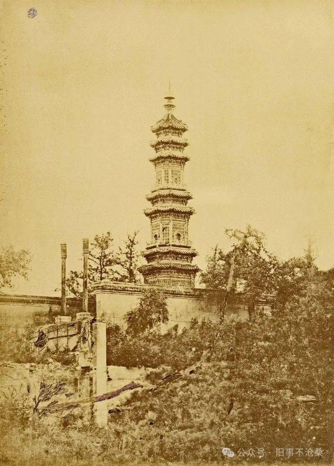 旧事照片被英法联军破坏前后的北京清漪园续