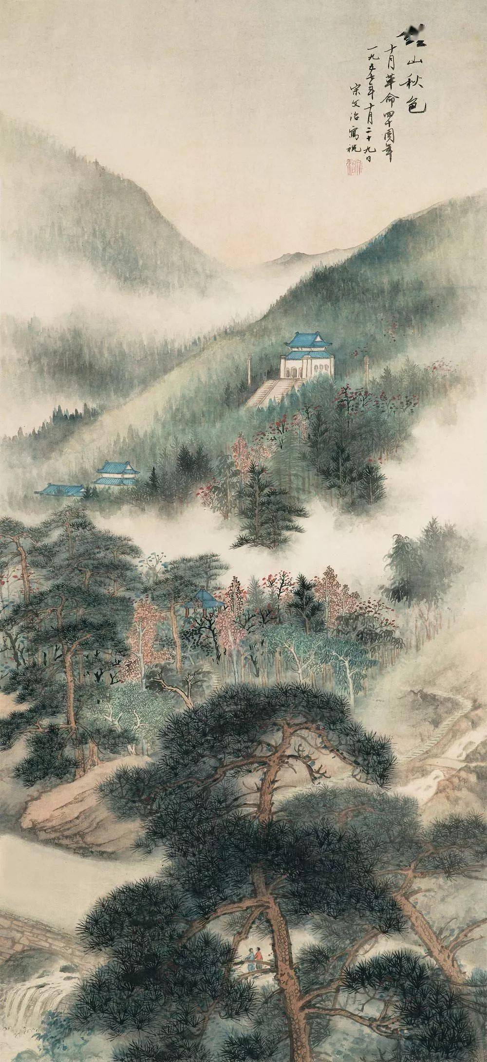 好美的山水画 ! 这才是体现祖国大好山河的大巨作!_年代_历史_文治