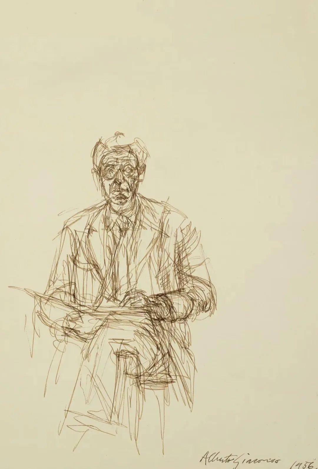 雕塑大师贾科梅蒂,素描造型_影响_作品_艺术