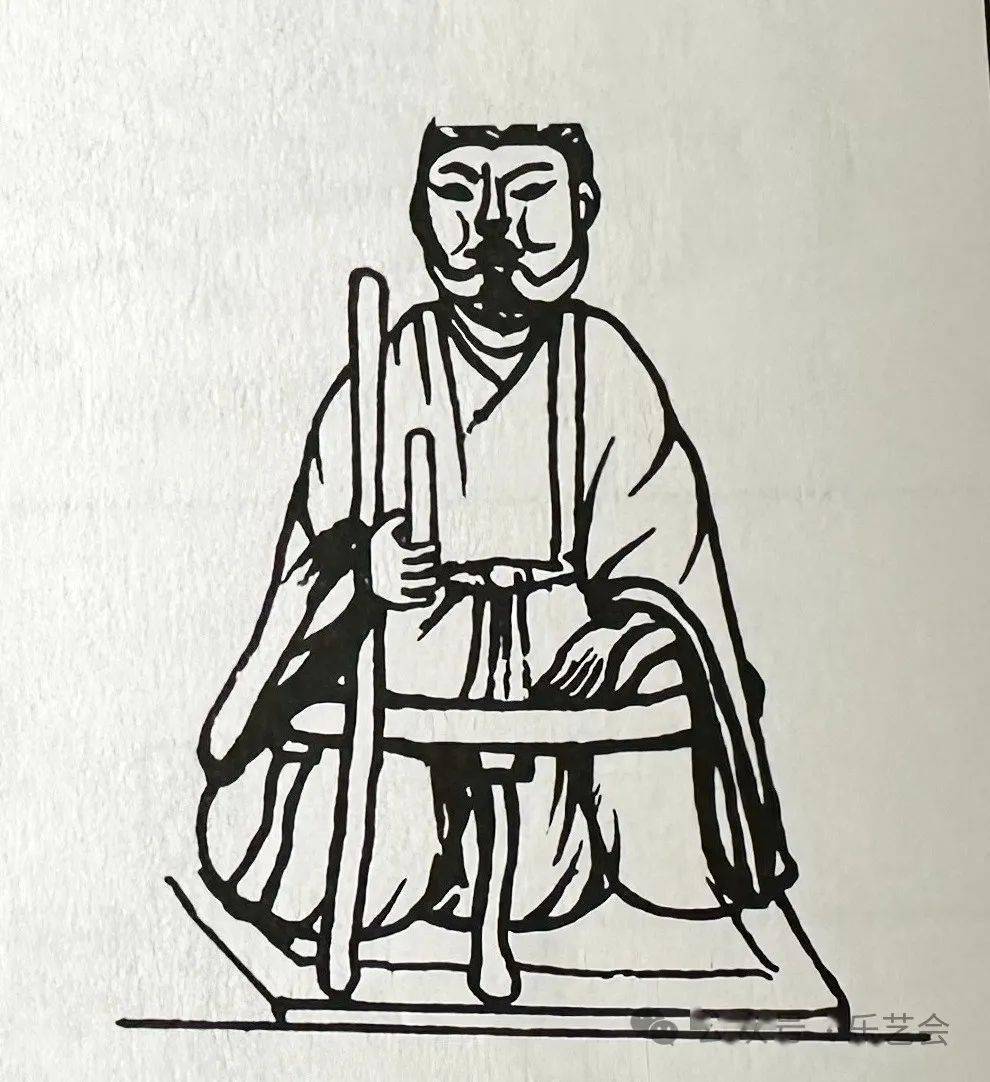 贯穿老君维摩观音僧伽的神灵坐具老赵闲聊僧伽艺术图像要素之三足凭几