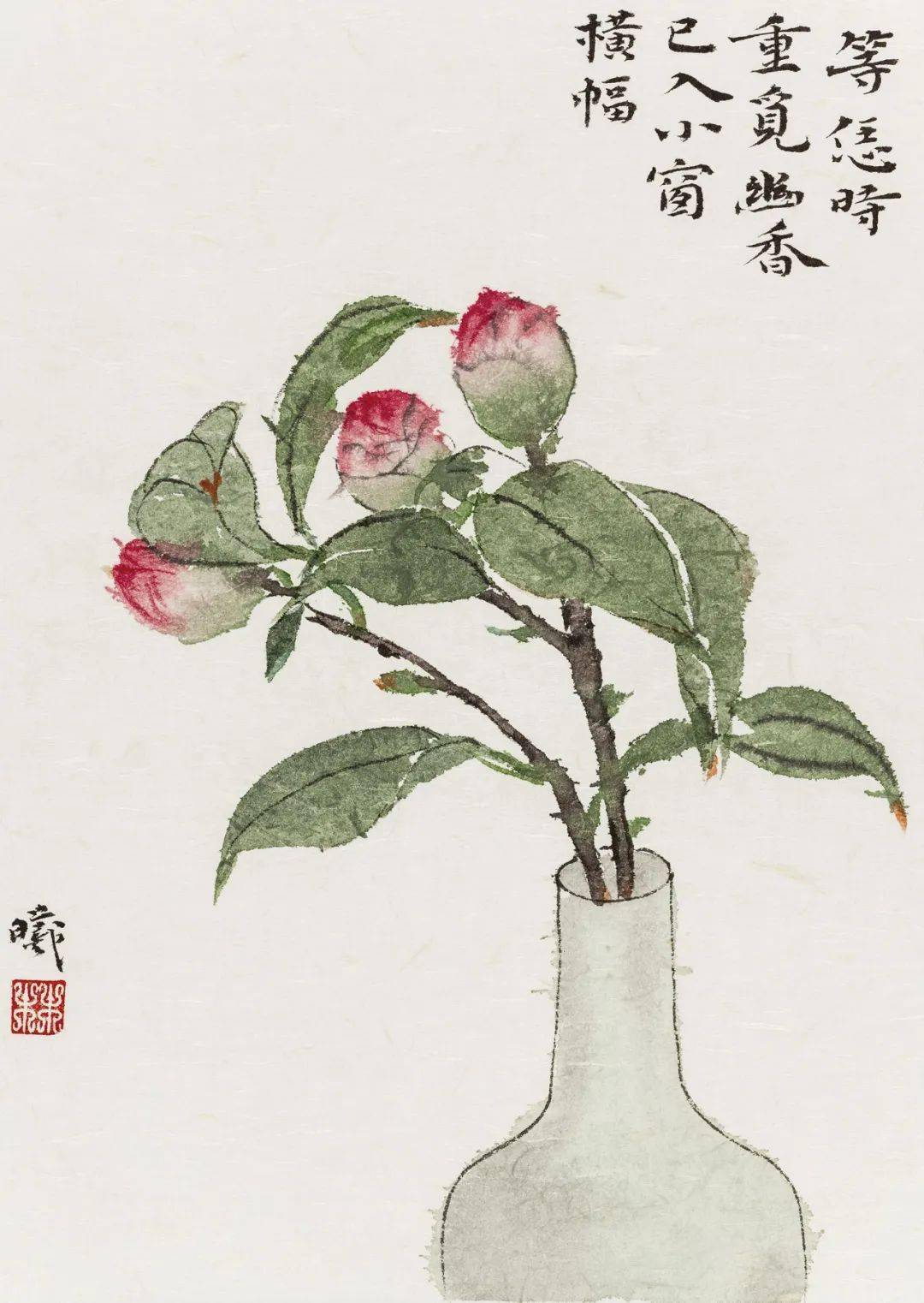 林曦的画 | 共赏山茶,良辰久长_花朵_先生_重庆人