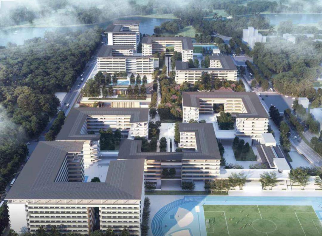 惠阳高级中学新校区项目设计传承了惠高特有的学宫属性,将归善学宫