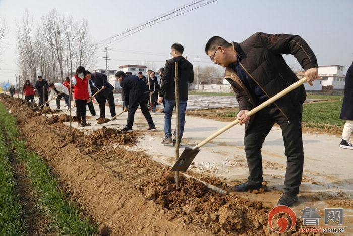 滕州市姜屯镇开展绿化环境植树有我义务植树活动
