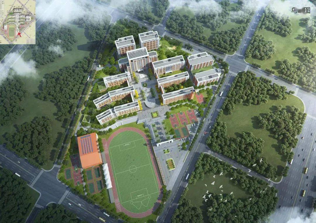 晋江市紫华中学效果图晋江龙湖镇尊道小学新教学楼工程已于2024年3