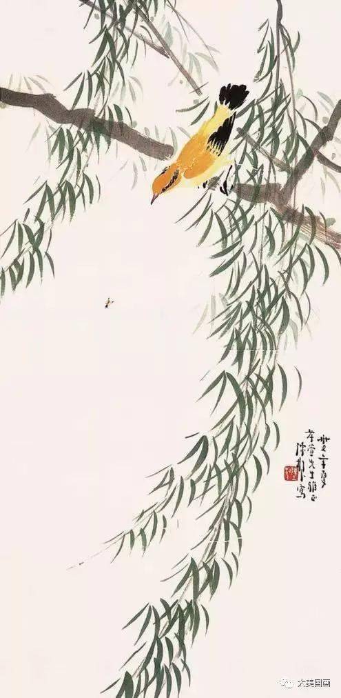 陳樹人 花卉 陈树人的这组花鸟，真是赏心悦目_影响