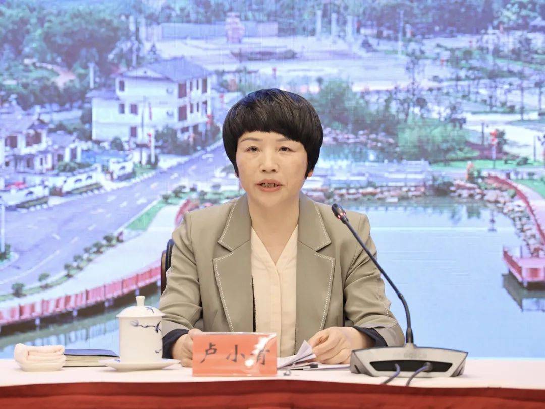 副省长卢小青出席并讲话,省政府办公厅副主任谢达贵主持会议,省委农办