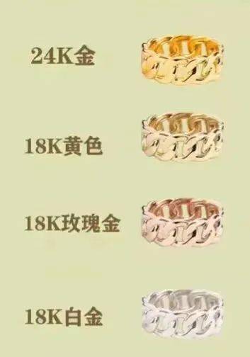 18k金=75%纯金   25%贵金属k金分为k白金,k黄金,玫瑰金,k金应该是这样