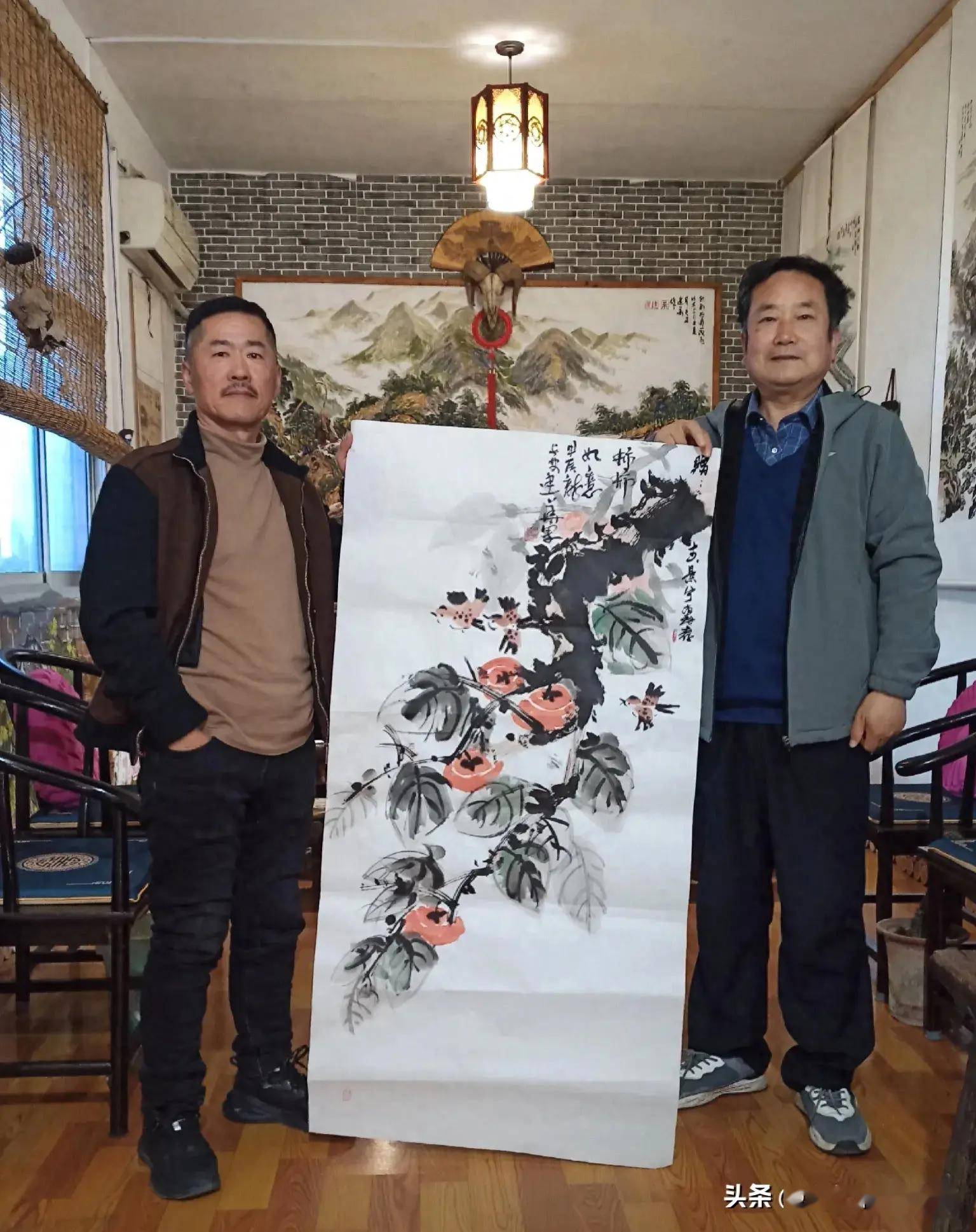 甲辰孟春诗画之乡鄠邑秦岭北麓水磨头村拜访画家朱建华 文/李景宁