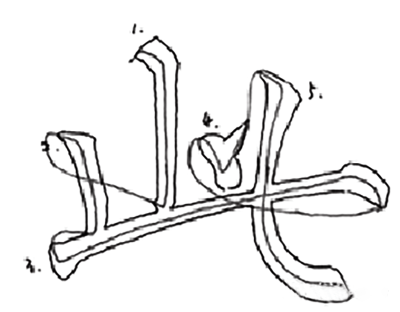 需要注意的是,现行的笔顺规范并非单纯针对书写的生成方式,如  "必""