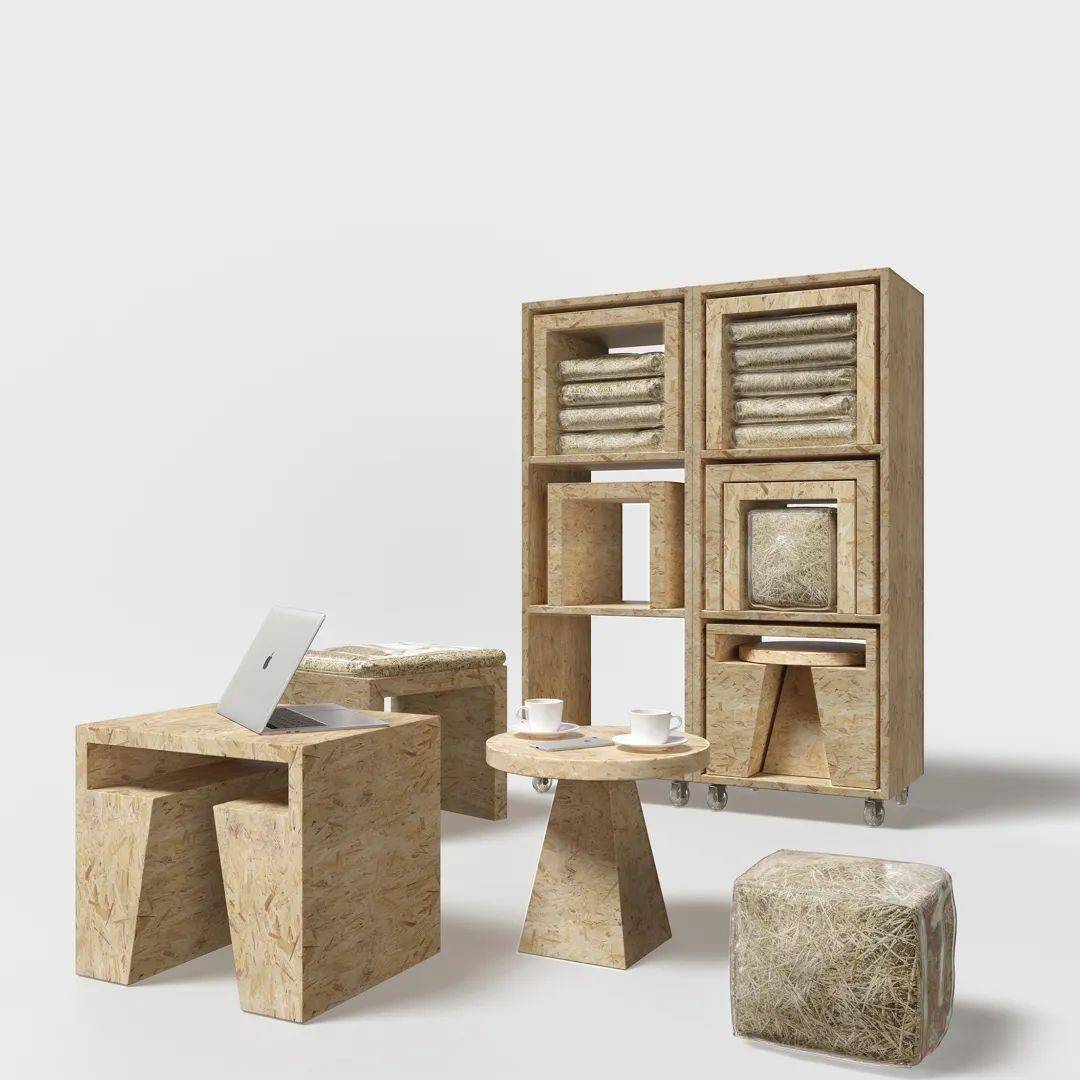 推出了具有生态意识的家具系统,将可持续性与多功能内饰的模块化设计