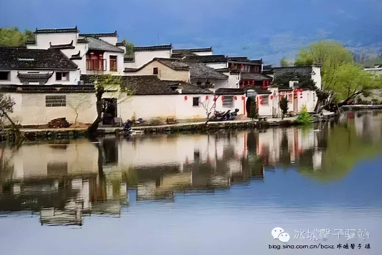 春游江南,如诗如画的宏村_中国画_建筑_规划