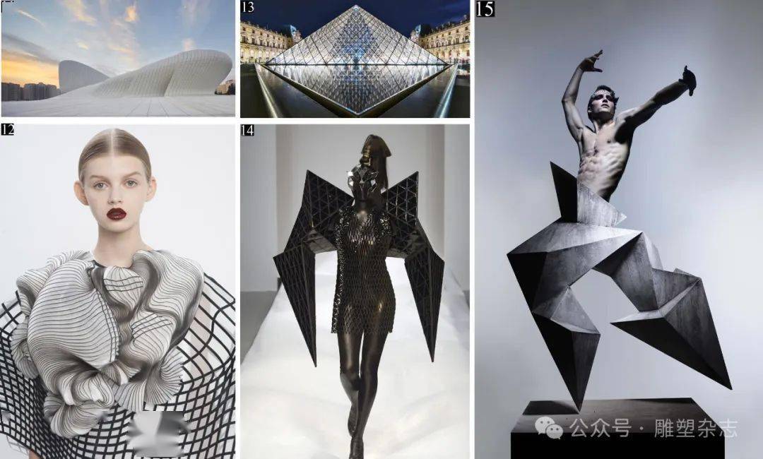 作品;图13  卢浮宫金字塔(louvre pyramid);图14  加勒斯·普(gareth