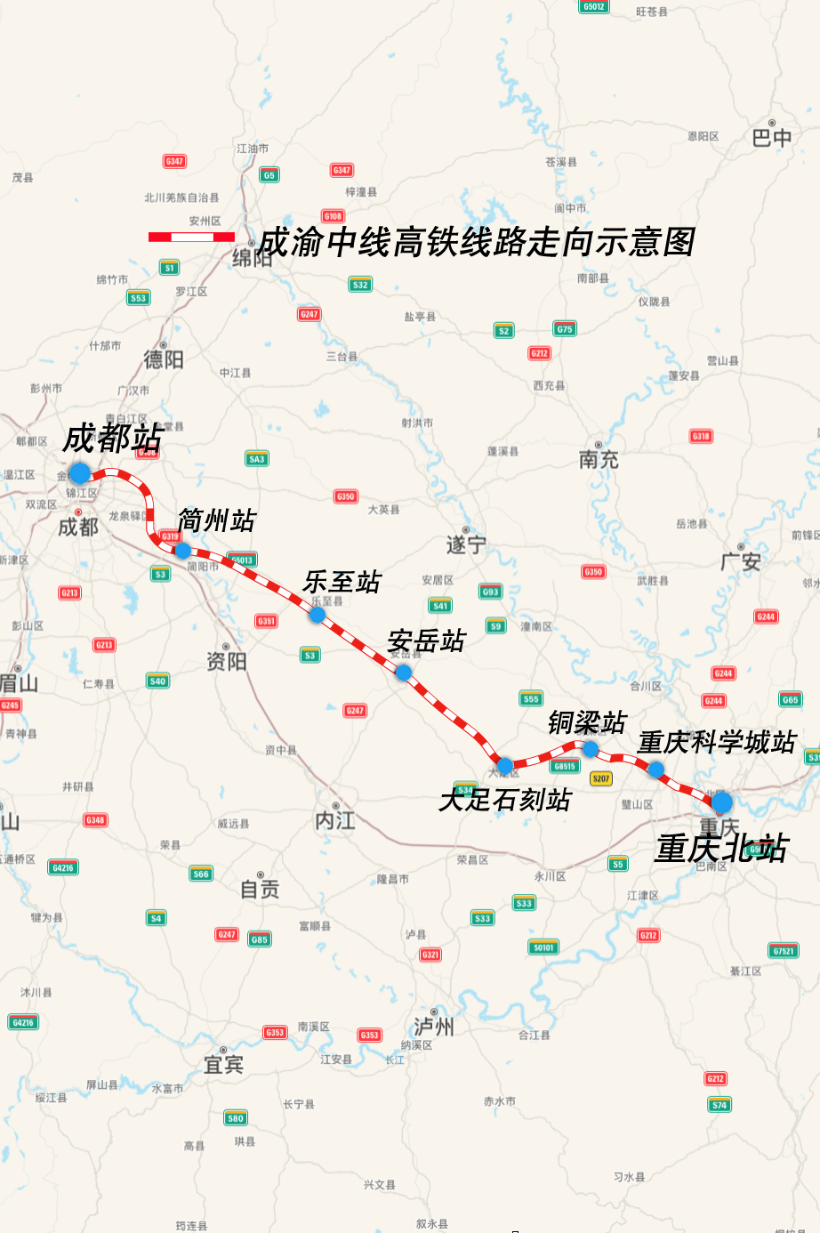 十天高铁线路图图片