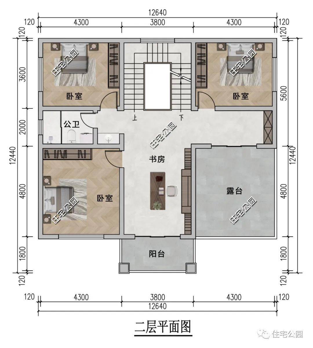 两层别墅平面布局图图片