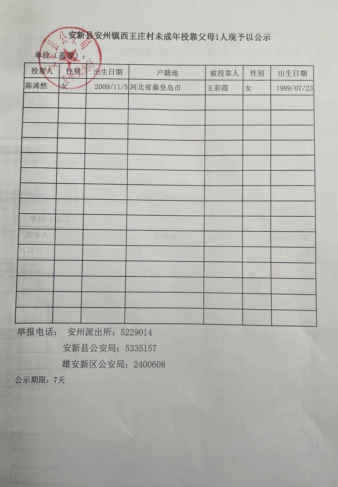最新公示:涉及安新多人_向阳村_生活_安新县