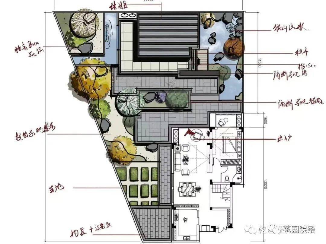 教你如何打造自己的花园艺锋庭院花园平面构思设计课3月25日开课仅剩